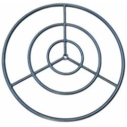 Onlyfire 30 Inches Black Steel Round Fire Pit Burner Ring, Tripple Ring