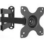WALI TV Wall Mount Articulating LCD Monitor Full Motion 15 inch Extension Arm Tilt Swivel for Most 13 to 30 inch LED TV Flat Panel Screen with VESA up to 100x100mm (1330LM), Black WALI TV Wall Mount Articulating LCD Monitor Full Motion 15 inch Extension Arm Tilt Swivel for Most 13 to 30 inch LED TV Flat Panel Screen with VESA up to 100x100mm (1330LM), Black