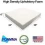 FOAMMA 6'' x 24'' x 30'' Upholstery Foam High Density Foam (Chair Cushion Square Foam for Dinning Chairs, Wheelchair Seat Cushion Replacement) FOAMMA 6'' x 24'' x 30'' Upholstery Foam High Density Foam (Chair Cushion Square Foam for Dinning Chairs, Wheelchair Seat Cushion Replacement)