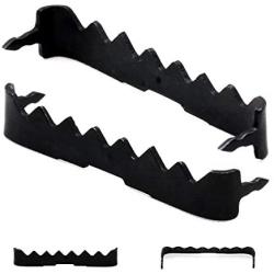 Sawtooth Picture Hangers - 100 Pack - Black Sawtooth Picture Hangers No Nail - 1 3/4 Inch Sawtooth Hangers