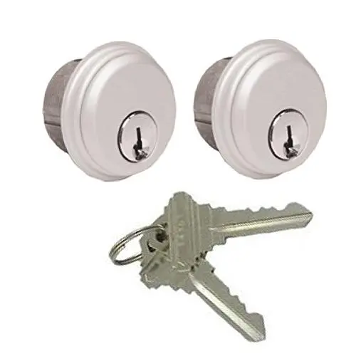 McAvory Commercial Storefront Door Lock Mortise Cylinders fits Adams Rite Kawneer Vistawall Deadbolt, in Aluminum (2 Pack, Matching Keys) McAvory Commercial Storefront Door Lock Mortise Cylinders fits Adams Rite Kawneer Vistawall Deadbolt, in Aluminum (2 Pack, Matching Keys)