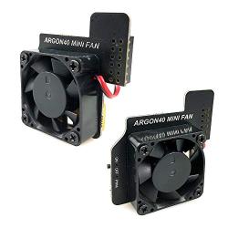 Argon Mini Fan for Raspberry Pi 4 with Built-in Heatsink | ON-Off Switch | PWM Controllable | 2 Pieces per Pack