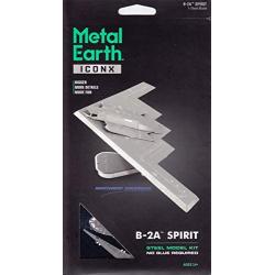 Fascinations Metal Earth ICONX B-2A Spirit Stealth Bomber 3D Metal Model Kit