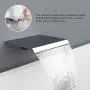 EMBATHER Shower System with Waterfall Tub Spout- Ceiling Shower Tub Faucet Set with 12 Inches Rain Showerhead and Handheld, Polished Chrome (Valve Included)