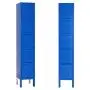 INVIE Metal Locker Steel Storage Locker with 5 Door 5 Tier Personal for Home Office School Gym Cabinet,Blue INVIE Metal Locker Steel Storage Locker with 5 Door 5 Tier Personal for Home Office School Gym Cabinet,Blue