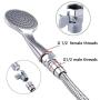 Shower Head Flow Control Valve G1/2 Brass Shut-off Valve with Metal Handle Lever Shower Head Valve Water Flow Control Valve Regulator Shut OFF Valve for Hand Shower, or Bidet Sprayer-Polished Chrome
