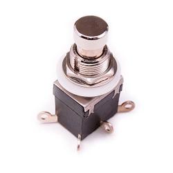 ESUPPORT 6Pin DPDT Latching Stomp Foot Switch Pedal Guitar Push Button Metal True Bypass AC 250V/2A 125V/4A Pack of 5