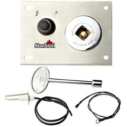 Stanbroil Fire Pit Gas Burner Spark Ignition Kit – Including Push Button Igniter Gas Shut-Off Valve with Key