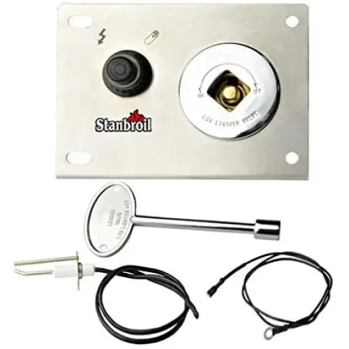 Stanbroil Fire Pit Gas Burner Spark Ignition Kit – Including Push Button Igniter Gas Shut-Off Valve with Key Stanbroil Fire Pit Gas Burner Spark Ignition Kit – Including Push Button Igniter Gas Shut-Off Valve with Key