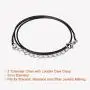 Paxcoo 50Pcs Necklace Cord with Clasp Bulk for Necklace Bracelet Jewelry Making