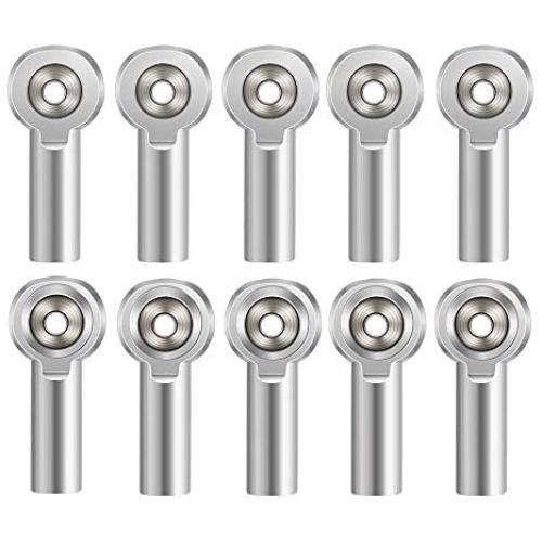Que-T M4 Metal Link Rod End Ball for 1/10 RC Crawler Car SCX10II 90046 D90 CC01 Trx4 (Pack of 10)