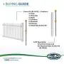 WamBam Fence BL19101 Nantucket Picket Vinyl Fence, White