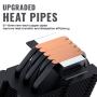 upHere N1055CF CPU Cooler Dynamic Rainbow LED,5 Copper Heat Pipes,120mm PWM Fan, Aluminum Fins for AMD Ryzen/Intel