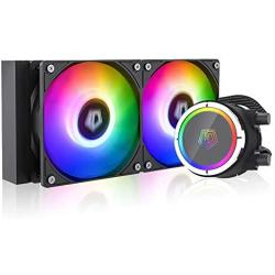 ID-COOLING ZOOMFLOW 240X ARGB CPU Water Cooler 5V Addressable RGB AIO Cooler 240mm CPU Liquid Cooler 2X120mm RGB Fan, Intel 115X/1200/2066, AMD AM4