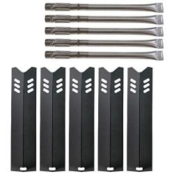 Metal Club Grill Replacement Parts for Dyna-Glo DGF510SBP, DGF493BNP, Grill Heat Tent Plate Shields & Pipe Burner Tubes for Backyard Grill BY13-101-001-12, BY15-101-001-02, GBC1461W.