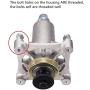 Spindle Assembly Fits for Craftsman/Husqvarna/Ariens/Poulan,Mandrel for Craftsman Husqvarna Ariens Poulan Tractor Mower Deck, Come with All Mounting Hardware including Threaded Bolt and Grease Fitting