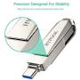 HYPOOK 32GB USB 3.0 Type C Dual Port Flash Drive Memory Stick Thumb Drive for Android Smartphones Tablets MacBook - 32GB