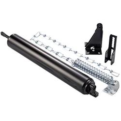 Ideal Security Inc. SK8730BL SK8730 Closer, Chain and Wide Bracket Bundle for Heavy Storm Doors 1.5 inch Diameter, Black