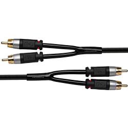 Mediabridge Stereo Cable with Left and Right Audio (12 Feet) - RCA to RCA Gold-Plated Connectors - (Part# MPC-ALR-12B)