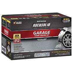 Rust-Oleum 293513 RockSolid Polycuramine Garage Floor Kits, 2.5 Car, Gray