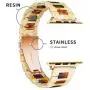 Caunedy Compatible with Apple Watch Bands 38mm/40mm for Women/Man, Light and Waterproof Fashion Replacement Resin Band with Stainless Steel Buckle for iWatch Series 6/5/4/3/2/1/SE (Banana Milk+Tortoiseshell, 38/40mm) Caunedy Compatible with Apple Watch Bands 38mm/40mm for Women/Man, Light and Waterproof Fashion Replacement Resin Band with Stainless Steel Buckle for iWatch Series 6/5/4/3/2/1/SE (Banana Milk+Tortoiseshell, 38/40mm)