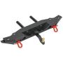 Drfeify RC Car Rear Bumper, Metal Rear Bumper Upgrade Parts Compatible with Axial scx10,