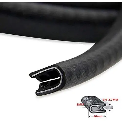 SHENGYAWAUTO U-Shape Window Door Rubber Seal Strip Hollow Weatherstrip for Car Motor 4M 13FT,Black SHENGYAWAUTO U-Shape Window Door Rubber Seal Strip Hollow Weatherstrip for Car Motor 4M 13FT,Black