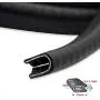 SHENGYAWAUTO U-Shape Window Door Rubber Seal Strip Hollow Weatherstrip for Car Motor 4M 13FT,Black SHENGYAWAUTO U-Shape Window Door Rubber Seal Strip Hollow Weatherstrip for Car Motor 4M 13FT,Black