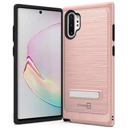 CoverON Metal Kickstand SleekStand Series for Samsung Galaxy Note 10 Plus Case/Note 10 Plus 5G Case - Rose Gold