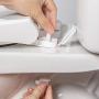 Toilet Seat Parts Including Screw and Nut For Top Mount Toilet Seat Hinges, White Plastic