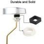 iFealClear Toilet Tank Flush Lever Replacement for TOTO THU068#CP Trip Lever For St743S, St454E Toilet Handle Replacement Trip Levers, Side Mount Toilet tank lever, Chrome iFealClear Toilet Tank Flush Lever Replacement for TOTO THU068#CP Trip Lever For St743S, St454E Toilet Handle Replacement Trip Levers, Side Mount Toilet tank lever, Chrome