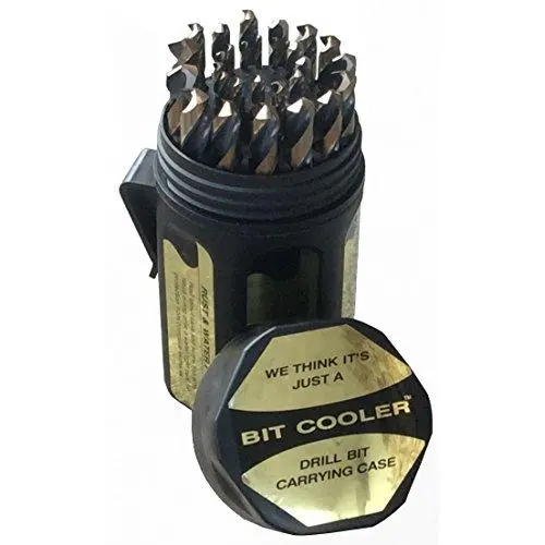 Drill America - KFD29J-PC 29 Piece Heavy Duty High Speed Steel Drill Bit Set with Black and Gold Finish in Round Case (1/16'' - 1/2'' x 64ths), KFD Series