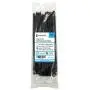 Cable Ties with Metal Tooth Stainless Steel Locking Device, 8” X 0.14”, Black, 100 Pieces