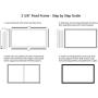 Silver Ticket Products STR Series 6 Piece Home Theater Fixed Frame 4K / 8K Ultra HD, HDTV, HDR & Active 3D Movie Projection Screen, 16:9 Format, 135'' Diagonal, High Contrast Material STR-169135-HC