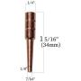 Premium Metal Cribbage Pegs, Set of 12, in Four, 1 5/16” Tall; Tapered to Fit 1/8 Holes, with Green Velveteen Drawstring Storage Pouch