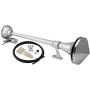Vixen Horns Train Horn for Boat/Truck/Car. Air Horn Waterproof Chrome Plated Single Trumpet + Cover. Super Loud dB. Marine Grade Finish. Fits 12v Vehicles Like Semi/Pickup/Jeep/SUV VXH1168C
