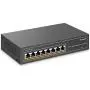 MokerLink 8 Port Gigabit PoE Switch, 8 PoE+ Ports 1000Mbps, 802.3af/at 120W, Metal Fanless Unmanaged Plug and Play