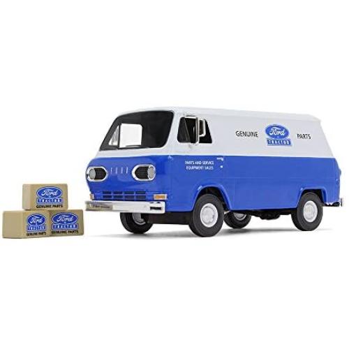 First Gear 1/25 Scale Diecast Collectible Ford Tractor Parts & Service 1960s Ford Econoline Van with Three Boxes (#40-0394)