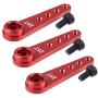 ZeckTeck Long 25T Servo Horn Metal Steering Arm for Futaba Savox Power HD HSP Himoto MG995 MG996 Servos Motor RC Car Truck Off Road Buggy Accessories(3PCS)