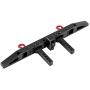 Dilwe RC Car Rear Bumper, Anti-Collision Aluminium Rear Bumper for Traxxax TRX-4 RC Crawler Cars Accessory Parts(Black)