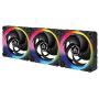ARCTIC BioniX P120 A-RGB (Bundle 3 pc, incl. A-RGB Controller) - 120 mm Pressure-Optimised Fan with A-RGB, PWM, Cooler, Fluid Dynamic Bearing, 400-2300 RPM - Black (ACFAN00156A)