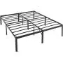 Amazon Basics Heavy Duty Non-Slip Bed Frame with Steel Slats, Easy Assembly - 18''H, (King) Amazon Basics Heavy Duty Non-Slip Bed Frame with Steel Slats, Easy Assembly - 18''H, (King)