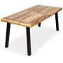 Best Choice Products 6-Person Indoor Outdoor Rustic Acacia Wood Picnic Dining Table w/Metal Finish Legs, Brown Best Choice Products 6-Person Indoor Outdoor Rustic Acacia Wood Picnic Dining Table w/Metal Finish Legs, Brown