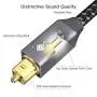 Digital Optical Audio Cable [1.8M/6ft] - Suplong Toslink Cable 24K Gold-Plated Ultra-Durability Superior Picture&Sound for [S/PDIF] LG/Samsung/Sony/Philips Sound Bar,Smart TV,Home Theater,PS4,Xbox