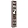 HOMFA CD DVD Storage Tower Rack, 8-Tier Wooden Media Storage Organizer Cabinet Unit, 71 Inches Height Bookshelf Display Bookcase with Adjustable Shelves for CDs, Books, Video Games, Arts, Oak HOMFA CD DVD Storage Tower Rack, 8-Tier Wooden Media Storage Organizer Cabinet Unit, 71 Inches Height Bookshelf Display Bookcase with Adjustable Shelves for CDs, Books, Video Games, Arts, Oak