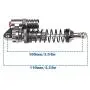 IFLYRC Adjustable Shock Absorbers Assembled Part for 1/10 RC Car/Axial / SCX10 / TRX-4 / RC Crawler Car-100mm(4Pcs)