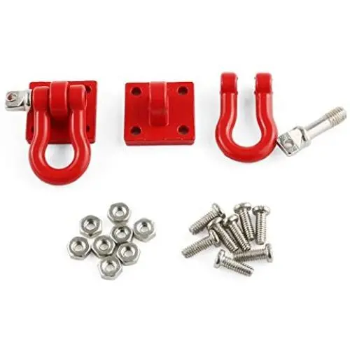 E-outstanding 1 Set Metal Trailer Shackle Rescue Tow Hook for RC Truck Climber Crawler Climbing Car Trailer Parts E-outstanding 1 Set Metal Trailer Shackle Rescue Tow Hook for RC Truck Climber Crawler Climbing Car Trailer Parts