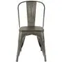 Furmax Metal Dining Chair Indoor-Outdoor Use Stackable Chic Dining Bistro Cafe Side Metal Chairs Set of 4(Gun) Furmax Metal Dining Chair Indoor-Outdoor Use Stackable Chic Dining Bistro Cafe Side Metal Chairs Set of 4(Gun)
