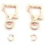 Lind Kitchen 10pcs Metal Swivel Clasps Lobster Clasp Snap Hook Cute Cat Shape DIY Keychain Accessories(Rose Gold) Lind Kitchen 10pcs Metal Swivel Clasps Lobster Clasp Snap Hook Cute Cat Shape DIY Keychain Accessories(Rose Gold)