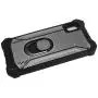 Compatible with Samsung Galaxy A10e SM-A102 - Aluminum Metal Hybrid Phone Case with Stand - ZY0 Gray